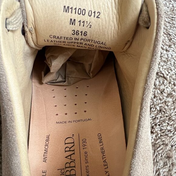 Samuel Hubbard Men\'s Beige Leather Oxfords. main image 15